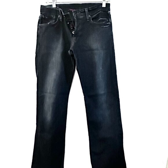 Lucky Brand Jeans Women 4 Blue Denim Made in USA Gene Montesano tall 33" inseam - Picture 1 of 7